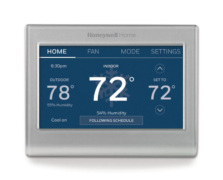 Honeywell Home Wi-Fi Smart Color 7-Day Programmable Smart Thermostat with Color-Changing Touchscreen Display