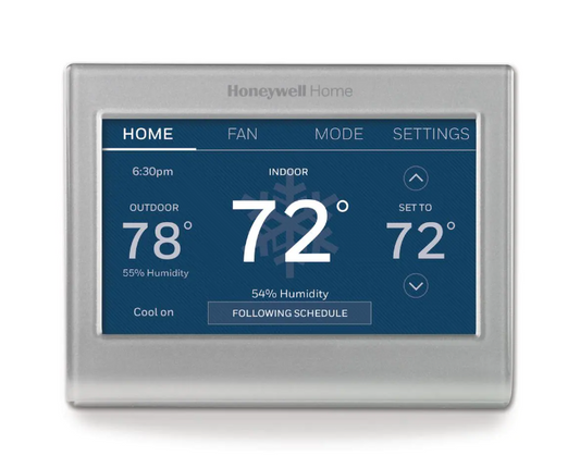 Honeywell Home Wi-Fi Smart Color 7-Day Programmable Smart Thermostat with Color-Changing Touchscreen Display