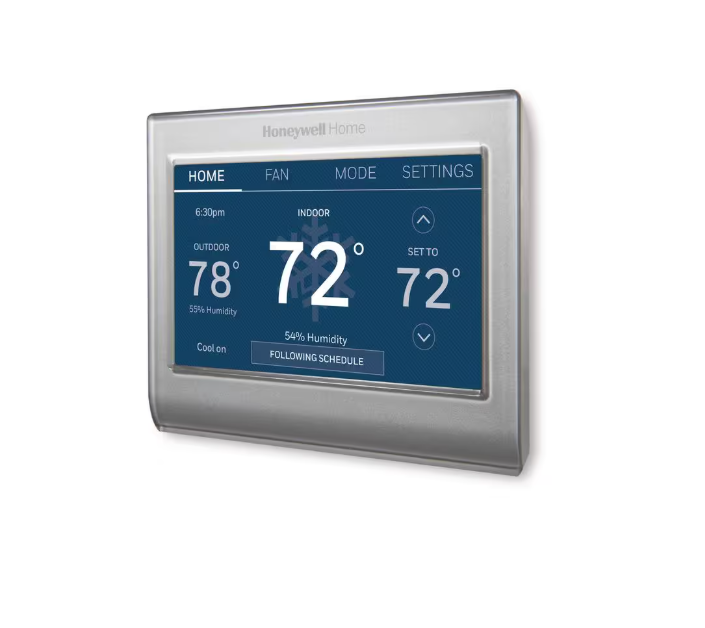 Honeywell Home Wi-Fi Smart Color 7-Day Programmable Smart Thermostat with Color-Changing Touchscreen Display