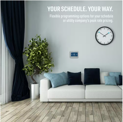Honeywell Home Wi-Fi Smart Color 7-Day Programmable Smart Thermostat with Color-Changing Touchscreen Display