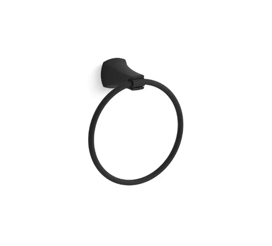 KOHLER Rubicon Towel Ring in Matte Black
