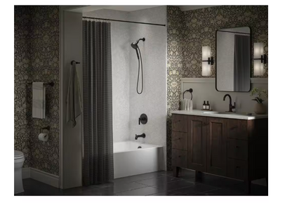 KOHLER Torrington Wall Mounted Towel Ring in Matte Black