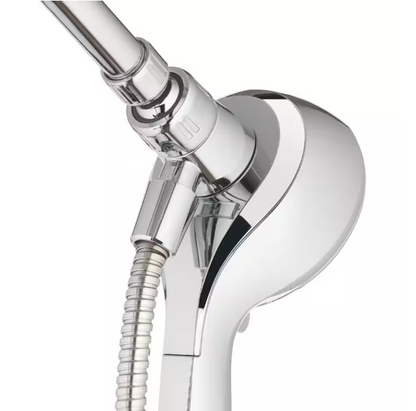 Glacier Bay Push Release 6-Spray Wall Mount Handheld Shower Head 1.8 GPM in Chrome