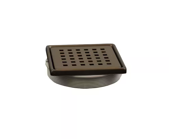 Everbilt Watershield Shower System 4 in. Bronze Square Grid Drain Grate