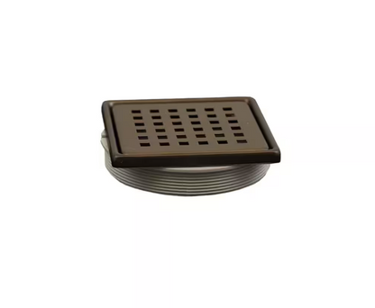 Everbilt Watershield Shower System 4 in. Bronze Square Grid Drain Grate