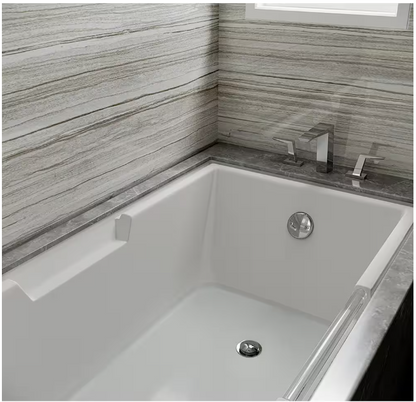 Everbilt Easy Touch 1-1/2 in. White Poly Pipe Bath Waste and Overflow Drain in Chrome