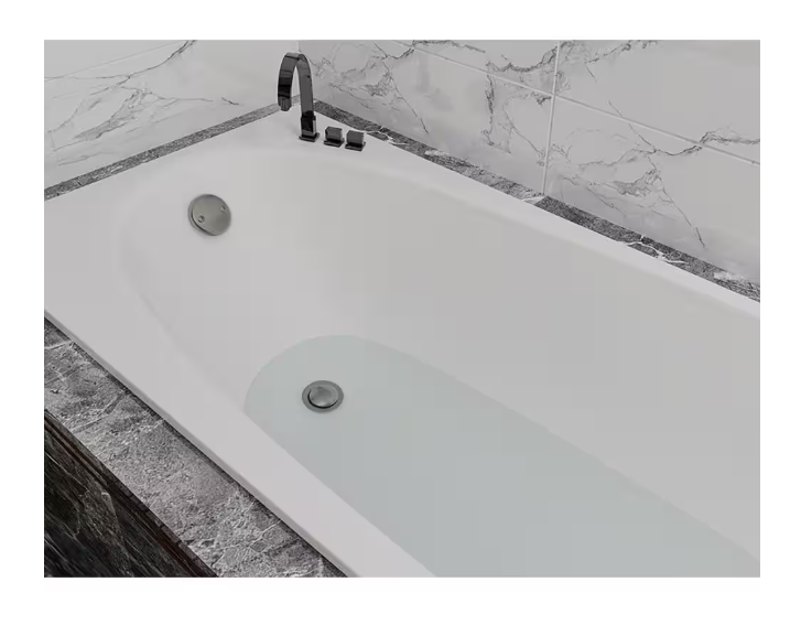 Everbilt Easy Touch 1-1/2 in. 20-Gauge Brass Pipe Bath Waste and Overflow Drain in Brushed Nickel