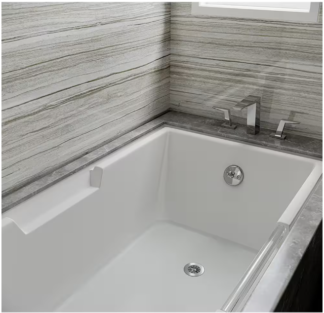 Everbilt Trip Lever 1-1/2 in. White Poly Pipe Bath Waste and Overflow Drain in Chrome