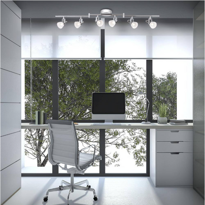 Hampton Bay 6-Light 4 ft. Chrome Integrated LED Track Lighting Kit