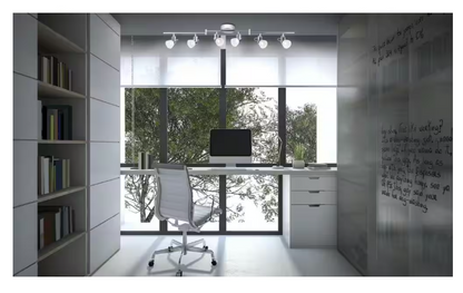 Hampton Bay 6-Light 4 ft. Chrome Integrated LED Track Lighting Kit