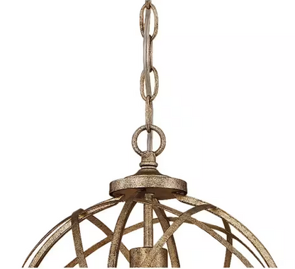 Millennium Lighting Lakewood Collection 1-Light Vintage Gold Sphere Pendant
