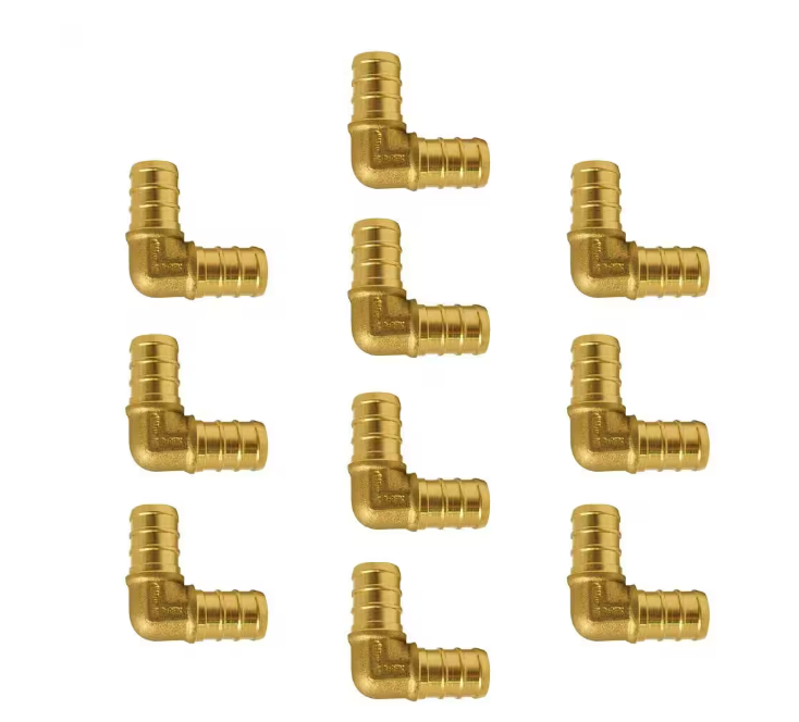 Apollo 1/2 in. Brass PEX-B Barb 90 Elbow (10-Pack)