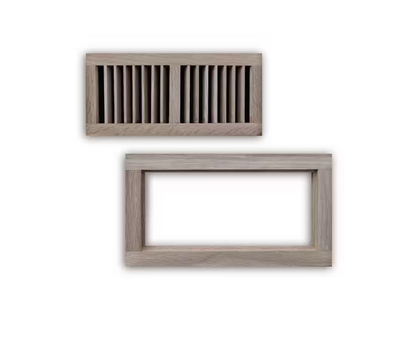Hampton Bay 4 in. x 10 in. Oak Wood Flush Mount Grille in Unfinished Oak