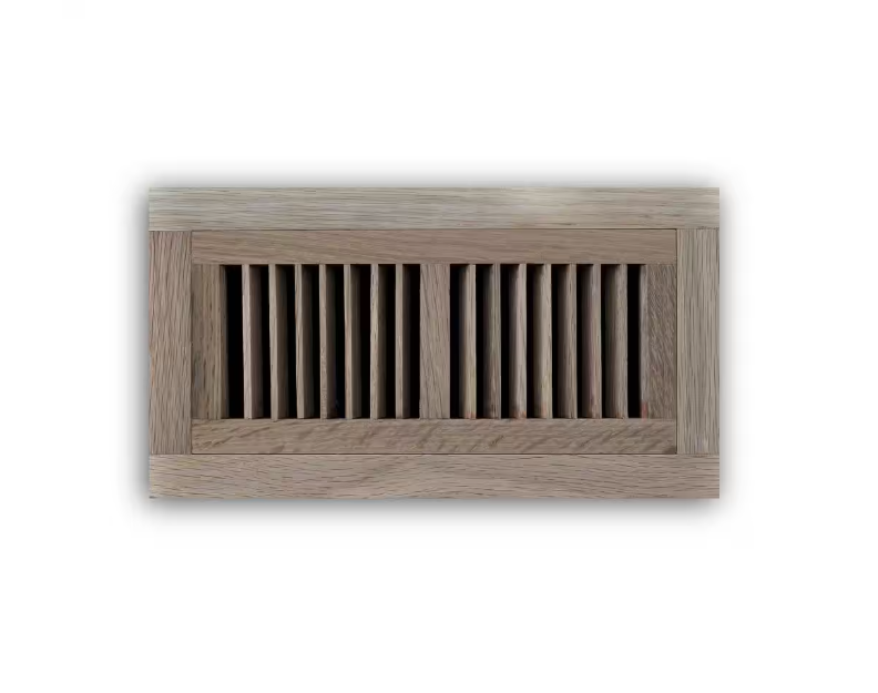 Hampton Bay 4 in. x 10 in. Oak Wood Flush Mount Grille in Unfinished Oak