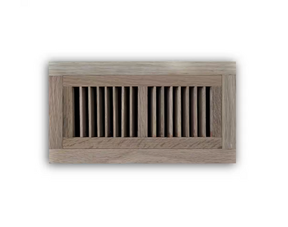Hampton Bay 4 in. x 10 in. Oak Wood Flush Mount Grille in Unfinished Oak