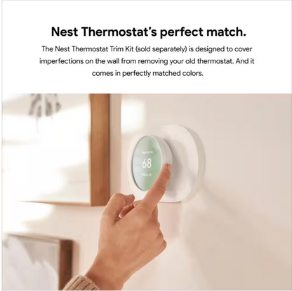 Google Nest Thermostat - Smart Programmable Wi-Fi Thermostat - Charcoal