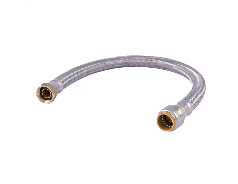 SharkBite Max 3/4 in. Push-to-Connect x 3/4 in. FIP x 24 in. Braided Stainless Steel Water Heater Connector