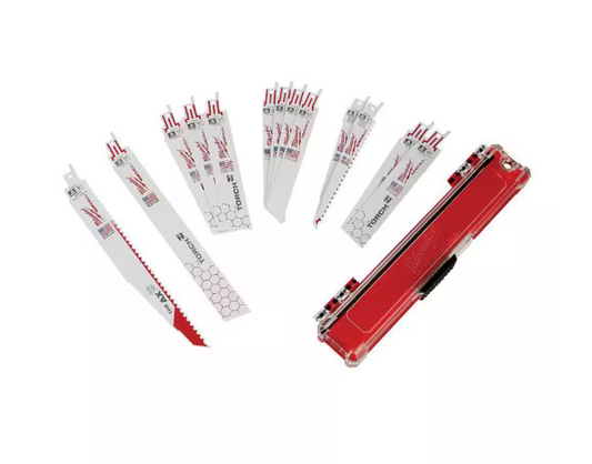 Milwaukee SAWZALL Demolition Nail-Embedded Wood and Metal Cutting Bi-Metal Reciprocating Saw Blade Set (13 Piece)