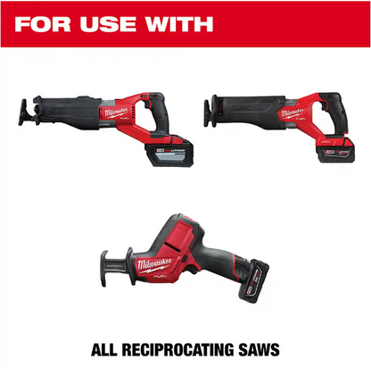 Milwaukee SAWZALL Demolition Nail-Embedded Wood and Metal Cutting Bi-Metal Reciprocating Saw Blade Set (13 Piece)