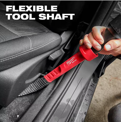 Milwaukee AIR-TIP 1-1/4 in. - 2-1/2 in. Flexible Long Reach Crevice Tool Attachment For Wet/Dry Shop Vacuums (1-Piece)