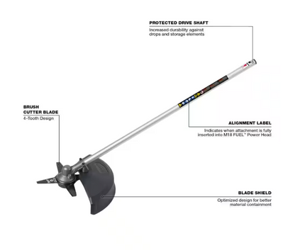 Milwaukee 49-16-2738 M18 FUEL QUIK-LOK Brush Cutter Attachment