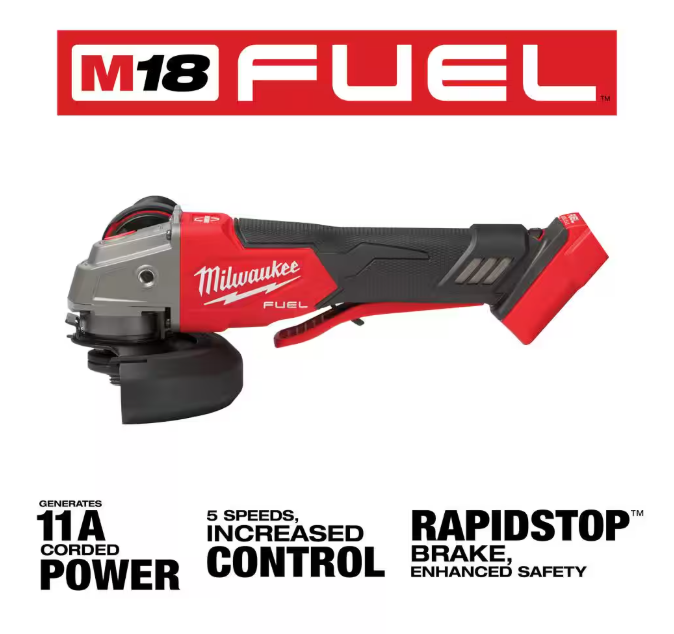 Milwaukee 2888-20 18V Cordless 4.5"/5" Grinder w/ Variable Speed (Tool Only)