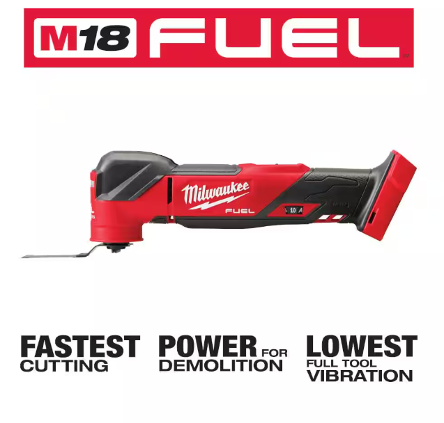 Milwaukee M18 FUEL 18V Lithium-Ion Cordless Brushless Oscillating Multi-Tool (Tool-Only)