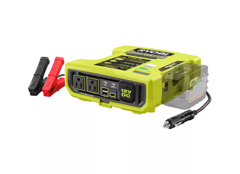 RYOBI ONE+ 18V 1000-Watt Max 12-Volt Automotive Power Inverter