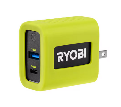 RYOBI 30 Watt USB Wall Charger