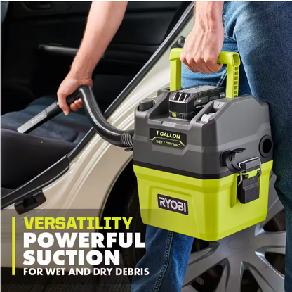 RYOBI ONE+ 18V Cordless 1 Gal. Wet/Dry Vacuum (Tool Only)