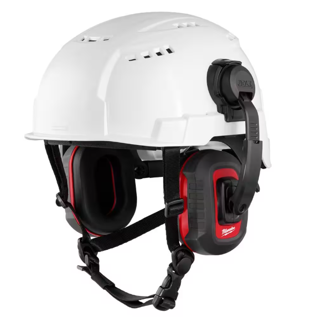 Milwaukee BOLT Earmuffs with Noise Reduction Rating of 24 dB