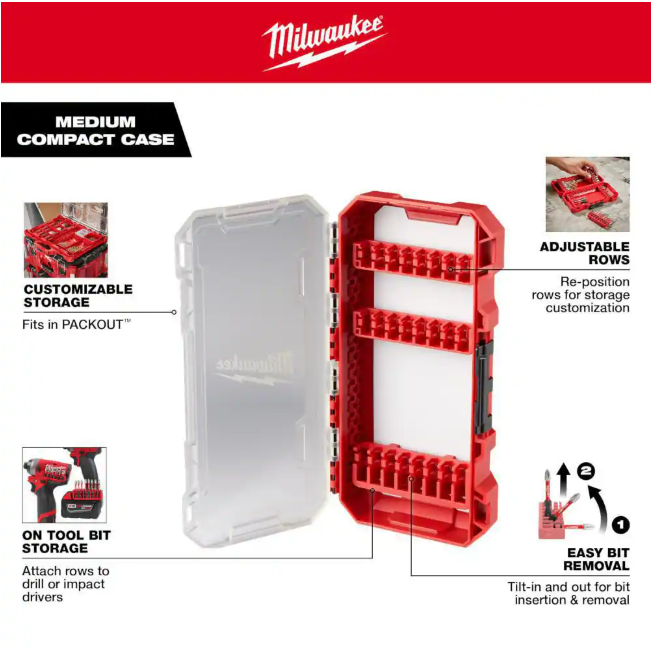 Milwaukee SHOCKWAVE Impact Duty Alloy Steel Screw Driver Bit Set (25-Piece)