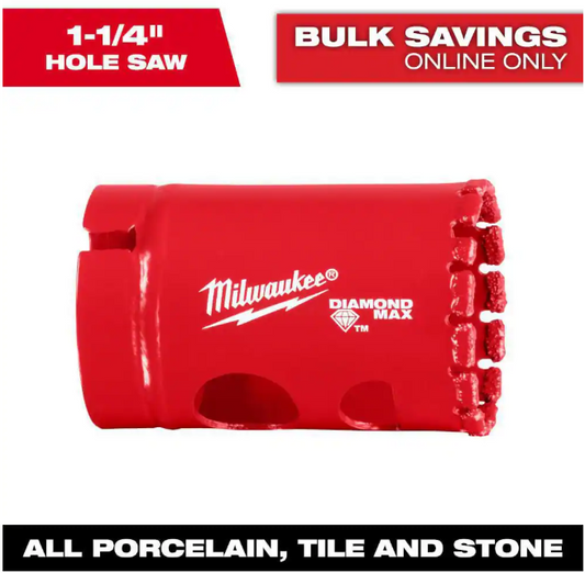 Milwaukee 1-1/4 in. Diamond Max Hole Saw