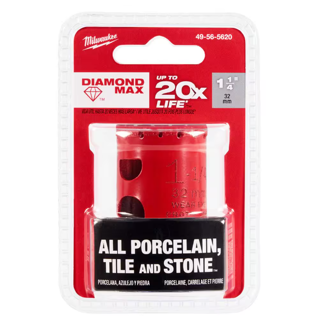 Milwaukee 1-1/4 in. Diamond Max Hole Saw