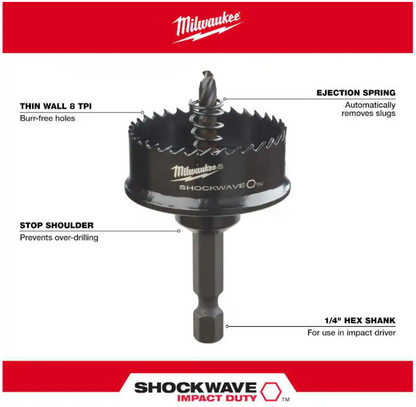 Milwaukee 1-1/8 in. SHOCKWAVE IMPACT DUTY Hole Saw