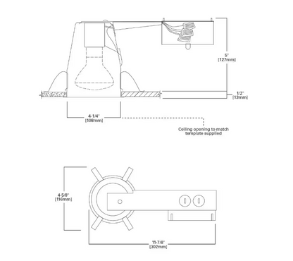 HALO H99 4 in. Steel Recessed Lighting Housing for Remodel Ceiling, No Insulation Contact, Air-Tite (6-Pack)