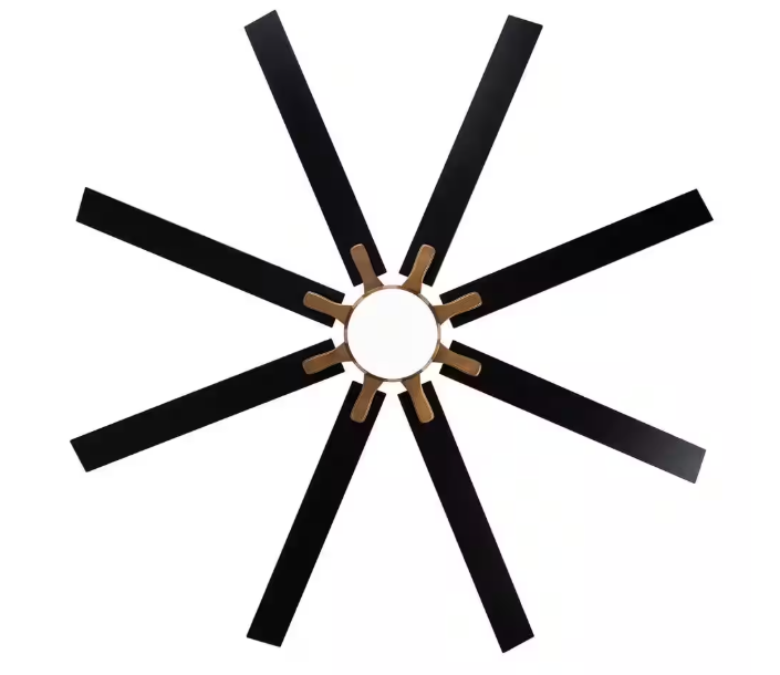 matrix decor 65 in. LED Indoor Gold DC Motor Ceiling Fan with Light and Remote Control, Reversible Blades