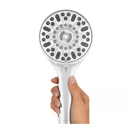 Waterpik 7-Spray Patterns with 1.8 GPM 4.75 in. Wall Mount Adjustable Handheld Shower Head in Chrome