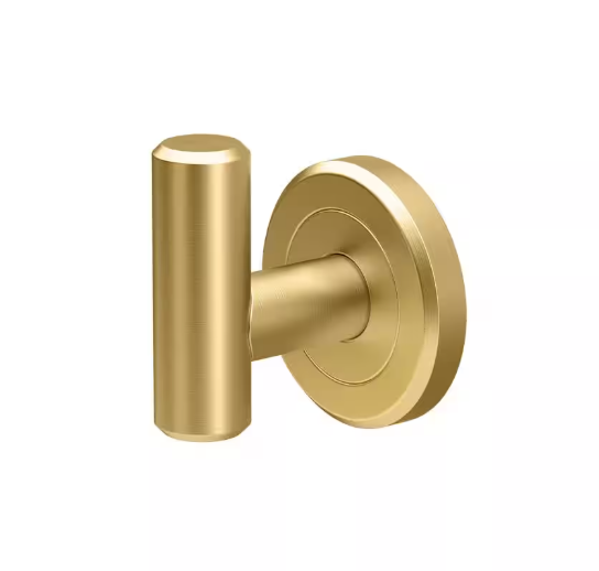 Gatco Latitude II Single Robe Hook in Brushed Brass