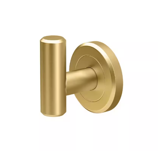 Gatco Latitude II Single Robe Hook in Brushed Brass