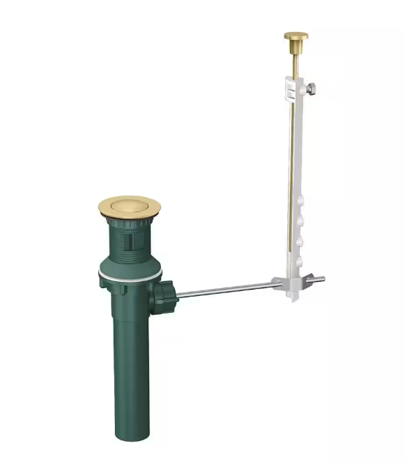 Glacier Bay Deveral 4 in. Centerset 2-Handle High-Arc Bathroom Faucet in Matte Gold