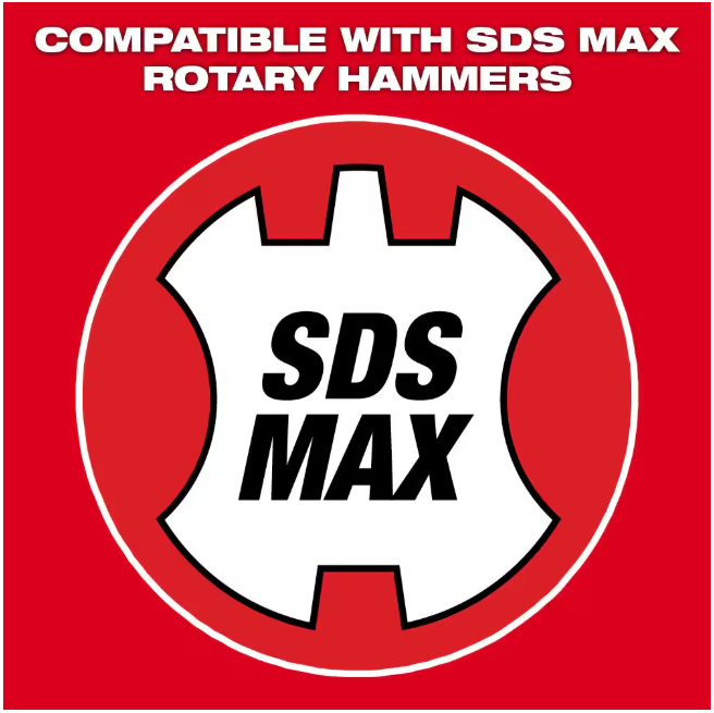 Milwaukee 1-3/8 in. x 23 in. 4-Cutter SDS-MAX Carbide Drill Bit