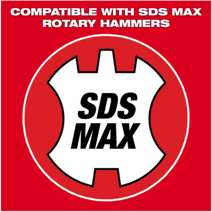 Milwaukee 1-3/8 in. x 23 in. 4-Cutter SDS-MAX Carbide Drill Bit