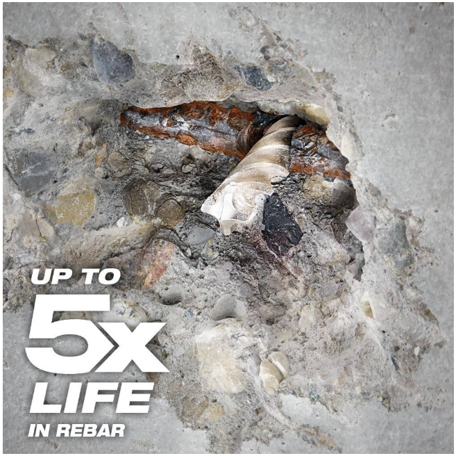 Milwaukee 1-3/8 in. x 23 in. 4-Cutter SDS-MAX Carbide Drill Bit
