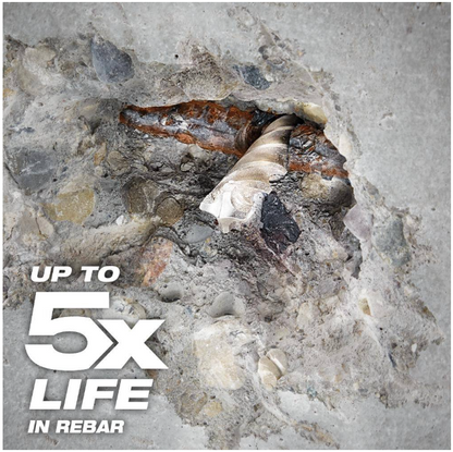 Milwaukee 1-3/8 in. x 23 in. 4-Cutter SDS-MAX Carbide Drill Bit