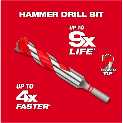 Milwaukee 5/8 in. x 10 in. x 12 in. Carbide Hammer Drill Bit