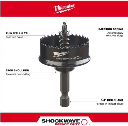 Milwaukee 1-3/8 in. SHOCKWAVE IMPACT DUTY Hole Saw