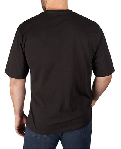 Milwaukee 601B-XL Heavy Duty Pocket T-Shirt Short Sleeve Black XLARGE NEW