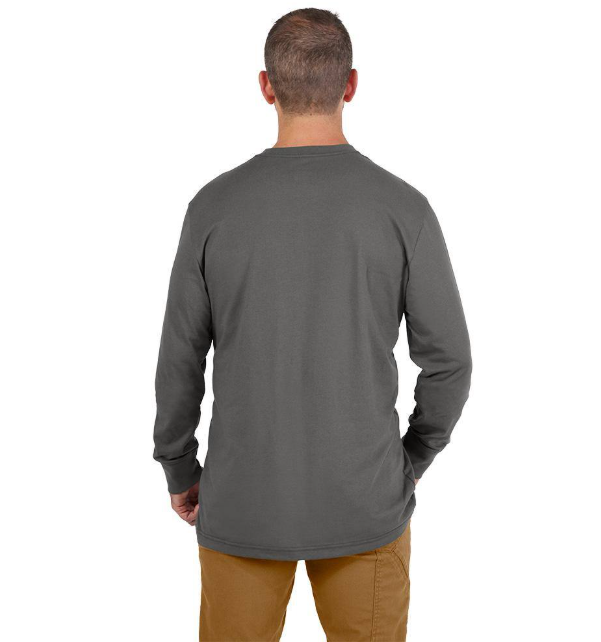 Milwaukee Men's X-Large Gray GRIDIRON Cotton/Polyester Long-Sleeve Pocket T-Shirt