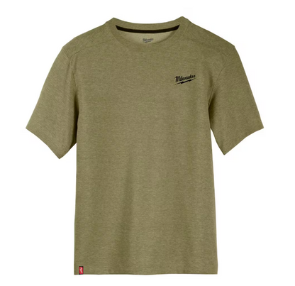 Milwaukee Men's Large Green Cotton/Polyester Short-Sleeve Hybrid Work T-Shirt